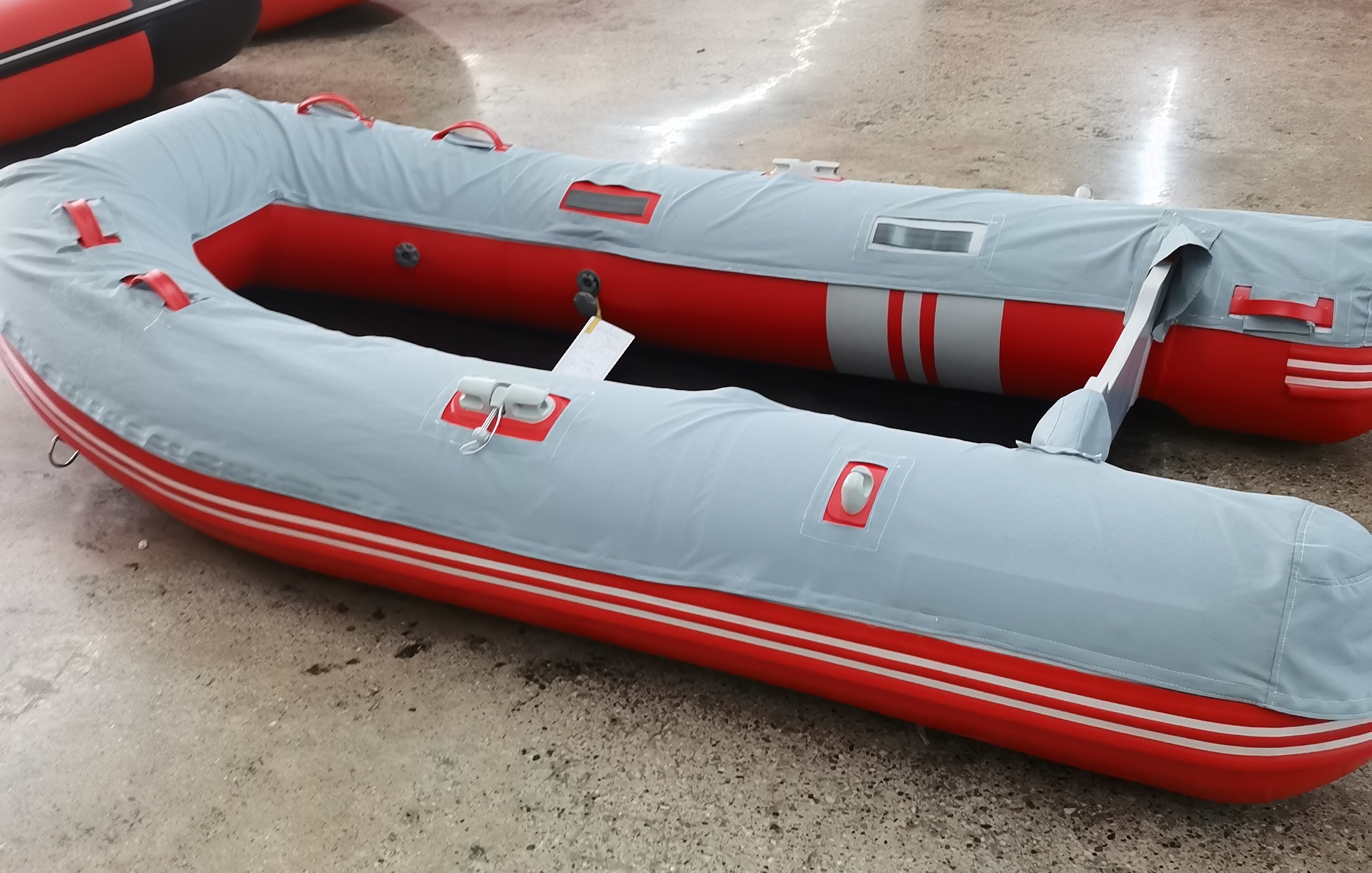 2022 Production Photo of the Red Azzurro Mare Triton Boats