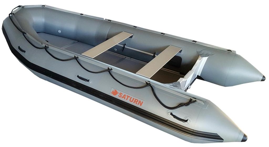 New 2018 14' Saturn Inflatable Boat - Dark Grey Color