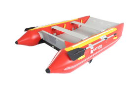 9'6" Saturn Triton Inflatable Catamaran (Red) - 1.2mm Suijia PVC