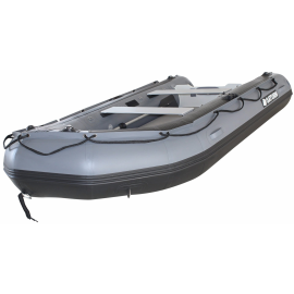 11' Saturn Heavy-Duty Fishing Boat (Standard Model Gun Metal Grey) - Front View