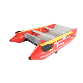 9'6" Saturn Triton Inflatable Catamaran (Red) - 1.2mm Suijia PVC