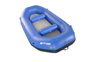 2023 9'6" Saturn Triton Whitewater Raft (Blue) - Front View