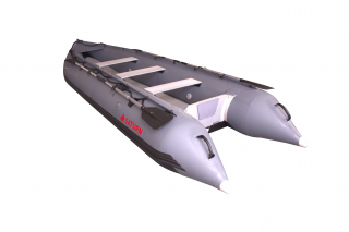 2020 15' Saturn Outfitter Series KaBoat (Alaska Upgrades) - Gun Metal Grey Side View