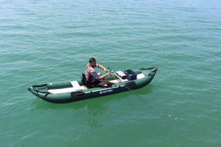 Older Version OFK396 - 13' Saturn Ocean Fishing Kayak (Shown With 1 Optional Highback Kayak Seat Attached)