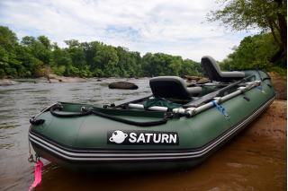 12' Saturn Raft/Kayak RD365X with Customer NRS Fishing Frame - Photo Provided By Ian Sasso