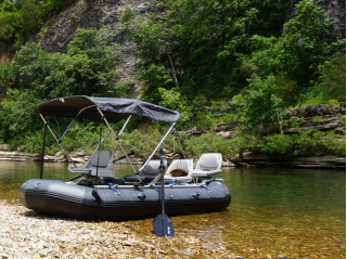 Customer Photos - 12'6" Saturn Triton Raft with 3-Seat Custom NRS Fishing Frame