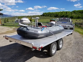12'6" Saturn Triton Raft with Custom NRS Frame Package