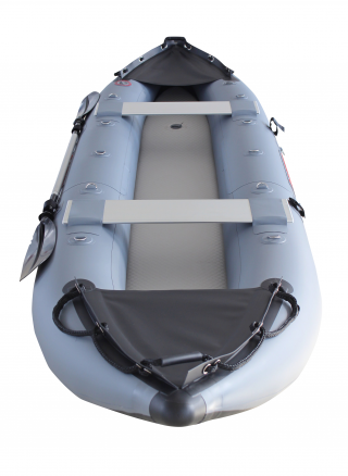 2021 Model 13' Saturn Fishing Kayak (FK396) - Dark Grey - Front Splash Guard
