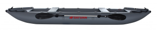 2021 Model 13' Saturn Ocean Fishing Kayak - Dark Grey Side Shot