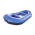 2023 9'6" Saturn Triton Whitewater Raft (Blue) - Quarter Rear View