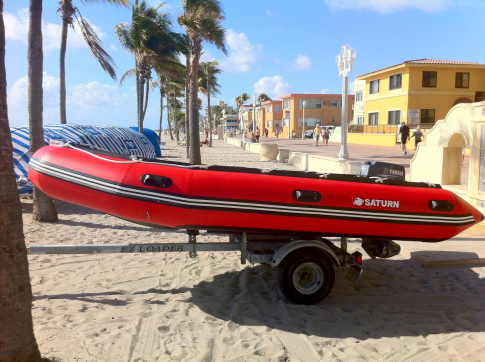 Customer Photo - 14' Saturn Inflatable Boat - Red