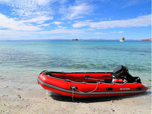 Customer Photo - 14' Saturn Inflatable Boat SD430 - Red
