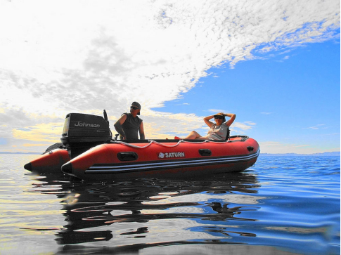 Customer Photo - 14' Saturn Inflatable Boat - Red