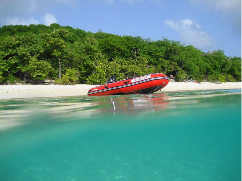 Customer Photo - 14' Saturn Inflatable Boat - Red