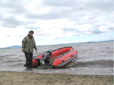 Customer Photo - 14' Saturn Inflatable Boat - Red (Alum. Floor Upgrade Not Shown)