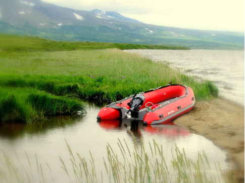 Customer Photo - 14' Saturn Inflatable Boat - Red (Alum. Floor Upgrade Not Shown)