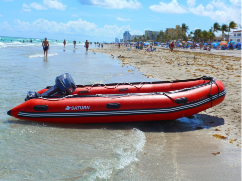Customer Photo - 14' Saturn Inflatable Boat - Red