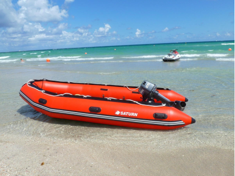 Customer Photo - 14' Saturn Inflatable Boat - Red