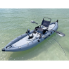 Saturn FPK365 - On the Water with Optional Chair and Rear Fin and Rod Holders