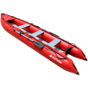 14' Saturn KaBoat Red SK430 - Angled Side View