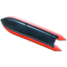 14' Saturn KaBoat SK430 - Bottom View Showing Double Protection Black PVC Layer Covering Floor and Side Tubes